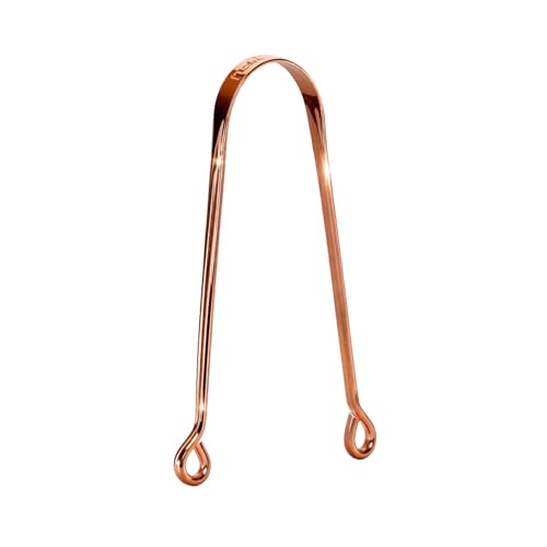 Equater Pure Copper Tongue Cleaner for Adults | Tongue Scraper for Oral Care & Bad Breath | Ayurvedic Tongue Cleaner | Pack of 2 | Made from Pure Copper for Daily Oral Care