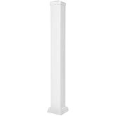 Weatherables Vinyl Railing Posts, Vinyl Post Kit 4 in. x 4 in. x 39 in. (White)