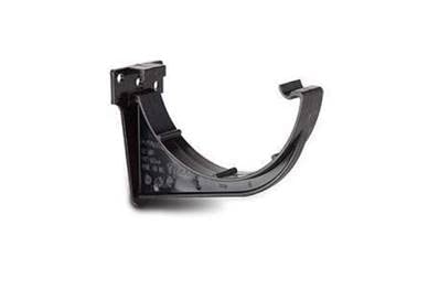 POLYPIPE RR109 Black Fascia Brackets 112mm Half Round guttering System (Pack of 3)