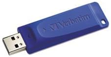 (3 Pack Value Bundle) VER97087 Classic USB 2.0 Flash Drive, 4GB, Blue