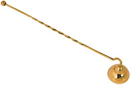 NEEZ Candle Snuffer Made with Solid Brass, Long Handle Candle Fire Extinguisher - Candle Accessories - (Semi Twist Shape)