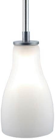 Jesco Lighting QAP771-WH-SN 1 - Light Monorail Quick Adapt Low Voltage Pendant - White - Satin Nickel