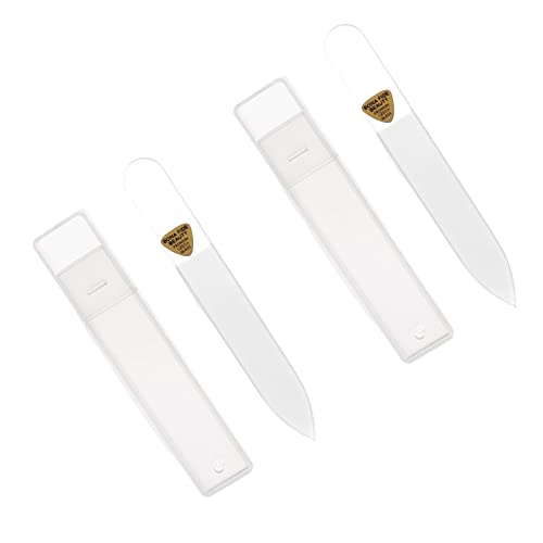 Glass Nail File and Buffer Set 2 Piece Nail Buffer and Shine Kit