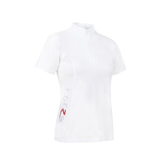 Horze-Ladies-Show-Off-Short-Sleeve-Competition-Shirt-SizeSmall-ColorWhite
