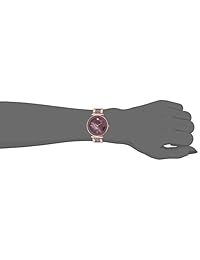 Anne Klein - Reloj de pulsera de cerámica con diamantes auténticos para mujer