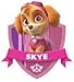 Girl Paw Patrol Skye Silver Pendant Necklace
