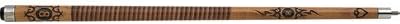 Two Toned Stacked Saddlebag Leather Wrap Cue Weight: 21 Oz.