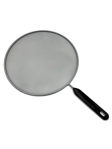 TIJAR Splatter Screen, Splash Guard Lid with Handle, 25CM, Perfect for Pans Pots and Frying Pans, replacement lid (25x25 With Handle)