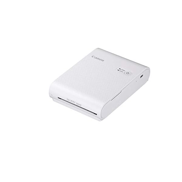 Canon SELPHY SQUARE QX10 Mini Fotodrucker mobil tragbar unterwegs (quadratischer Druck 6,8 x 6,8cm mit Kleberückseite, eingebauter Akku, WLAN, Canon App, Thermosublimation) weiß [+ 3er Druck-Set] – Bild 3