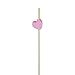 Pink Heart Appetizer or Sandwich Picks/Swizzle Sticks - 4 3/4