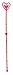 Juvale Floral Picks - 150-Pack Heart-Shaped Plastic Flower Arrangement Picks, Card Cardette Holders for Valentines Day and Anniversaries, Red, 13.4 Inches