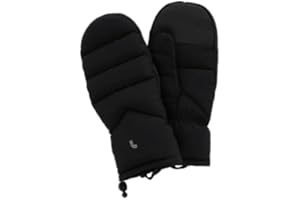Lolë Puffer Mittens, Down-Insulated with Grip Patches, Adjustable Toggle & Fleece Lining