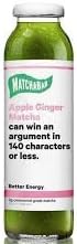 Matchabar Fuji Apple Ginger Iced Matcha Tea 10 fl oz (3 Pack)