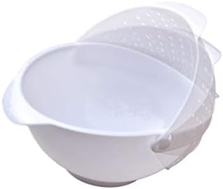 Rotate fruit salad basket plate (white)
