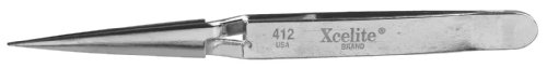 Xcelite XHT412 Cross Lock/Smooth Sharp Point General Duty Self Closing Tweezer, 4-1/2" Overall Length - Thumbnail 3