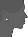 Amazon Collection Platinum or Gold Plated Swarovski Zirconia Halo Stud Earrings