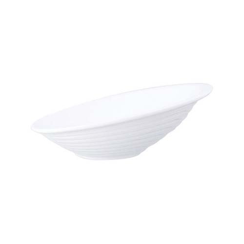 Mirage H2215-W Dune Buffet Bowl, 28 cm, White