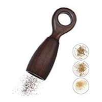 Sockeroos Salt and Pepper Grinder Refillable Solid Wood Spice Mill Ceramic Rotor Steel Core with Strong Adjustable Coarseness