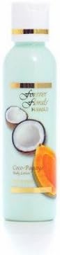 Coco Papaya Body Lotion Forever Florals 1 Bottle 4oz and 1 Tube of White Ginger Conditioning Shampoo 1 Bar of Plumeria Face &amp; Body soap