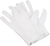 Accessotech 4 Pairs White Cotton Gloves Mens Womens Dermatological Eczema view 2