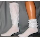 Extra Long Extra Heavy Slouch Socks - 12 Pairs - White
