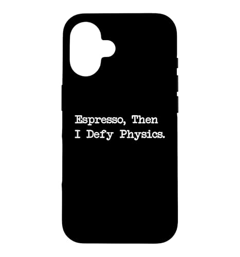 Espresso Then I Defy Physics Funny Juggle Line Case for iPhone 16