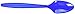 Amscan 43601.105 Plastic Spoons, One Size, Bright Royal Blue