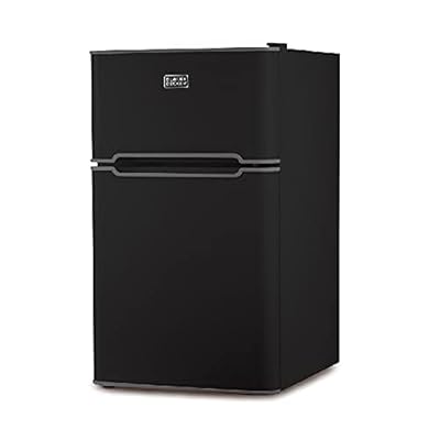 Buy Black Decker 2 Door Mini Fridge With Separate True Freezer Small Compact Refrigerator For Drinks And Food In Dorm Office Apartment Or Rv Camper 3 1 Cubic Feet Black Hellip Online