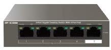 IPCOM S1105-4-PWR-H 5-Port 10/100Mbps Desktop PoE+ Switch 4 PoE Ports V1.0