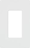 Lutron Claro 1 Gang Decorator Wallplate, CW-1-WH, White