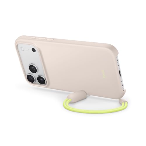 Beats iPhone 17 Pro Max Kickstand Case with MagSafe & Camera Control, Built in Stand & Lanyard, Matte Finish with Microfibre Lining – Limestone
