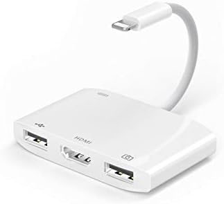 Iphone Hdmi 変換 ケーブル Lightning To Hdmi 変換アダプタ ライトニング用1080p Hdmiポート Usb 2 充電ポート4in1 高速ポート 高速pd Usb カメラアダプ カメラカードリーダー 高速な写真とビデオ転送 キーボード マウス Usbメモリotg対応 Ios9 3以降対応 ホワイト