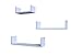 Shelving Solution Set of 3 Floating U Shelves (White)