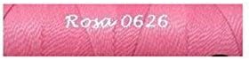 15 mts THREAD WAXED 1 mm LINHASITA CHEWING GUM PINK Nylon Bracelets Beads Macrame Thread