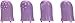 Pure Love Wearable Textured Finger Vibrator with Multiple Attachments, Interchangeable Heads, Purple Color, Adult Sex Toy