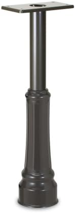 Architectural Mailboxes Basic Post with Decorative Cover, Graphite Bronze