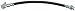 ACDelco Professional 18J491 Rear Hydraulic Brake Hose Assembly