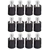NIDICI 12pcs M3 Anti-Vibration Fixed Screws Mounting Hardware Spacer Rubber Standoffs for FPV Racer Copter F3 F4 Flight Controller