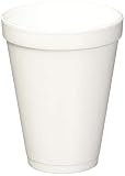 Drink 12J12 Foam Cups, 12oz, 25/Bag, 40 Bags/Carton
