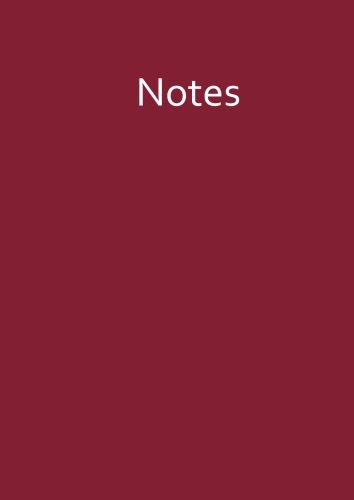 Notizbuch A4 - kariert - Rubinrot: 100 Seiten (German Edition)