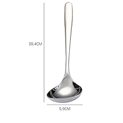 MBBITL 2-Pack Soup Ladle 304 Stainless Steel Spoon