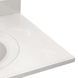 Design House Cultured Marble Vanity Top, Ivory