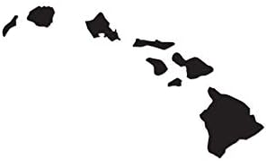 Amazon.com: Hawaiian Islands Hawaii - Vinyl Decal Sticker - 10" x 5.75" -  Black: Automotive