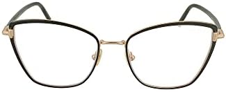 Tom Ford TF5667-B 005 Cat Eye Eyeglasses 55mm – Black / Gold Tom Ford 5667-B 005 Black Gold / Blue Block Eyeglasses  main image 2
