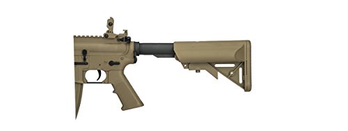 UKARMS Lancer Tactical M4 KEYMOD AEG FIELD Metal Gears Airsoft Gun Rifle w/9.6v Battery & Charger (Tan Low Velocity) - Thumbnail 6