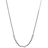 LOVE Morse Code Necklace - Amethyst and Sterling Silver or Gold Filled