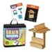MindWare KEVA Brain Builders Set of 2: Original KEVA Brain Builders and KEVA Brain Builders Junior – Great Addition to STEM Building Toys and Classroom Games – 40 Planks & 70 Puzzles Total