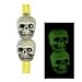 Glow in the Dark Skull Beads for Crafting and Paracord - 10 Pack