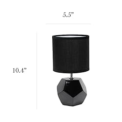 Simple Designs LT2065-BLK Round Prism Mini Table