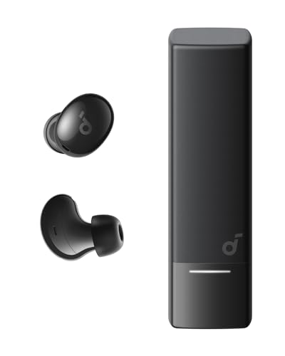 A30i de Anker, Auriculares con Cancelación de Ruido, Diseño Elegante en Forma de Lápiz Labial, Diminutos, Ligeros y Cómodos, 24 Horas de Reproducción, IP54, Inalámbricos, Bluetooth 5.4